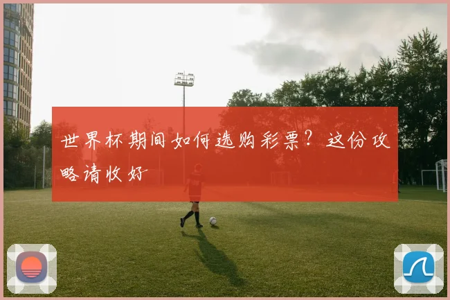 世界杯期间如何选购彩票？这份攻略请收好